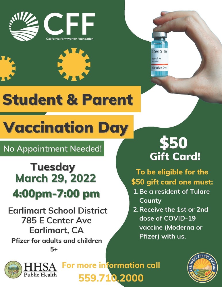 Earlimart Vaccine Event