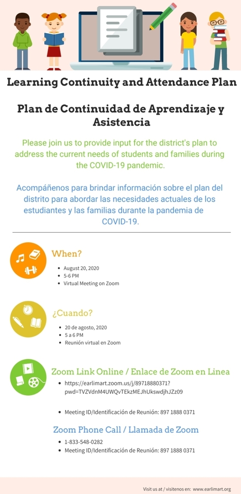 LCAP Zoom Meeting/Junta de LCAP por Zoom