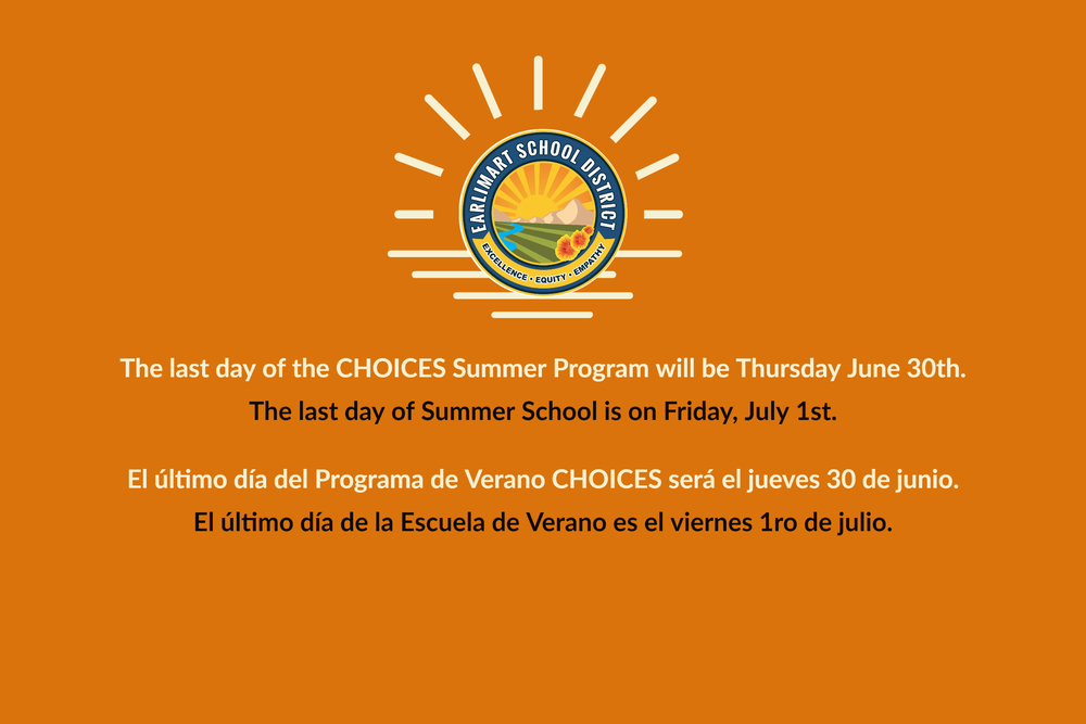 End of Summer Programs