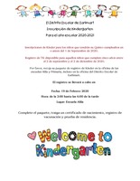 Alila Inscripción de Kindergarten
