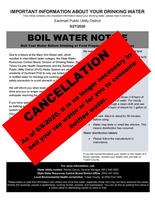 CANCELLATION OF BOIL WATER NOTICE